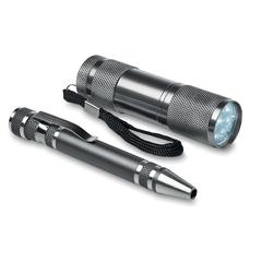 Vue Lampe et tournevis - Combitool de couleur gris| Krokrodeal