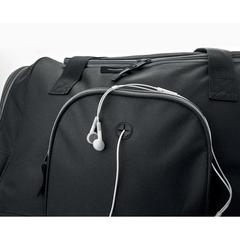Vue Sac de sport 600D - Leis de couleur noir| Krokrodeal