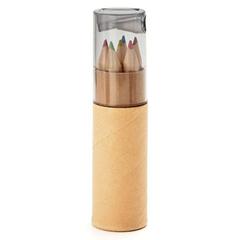Vue Tube de 6 crayons de couleur - Petit lambut de couleur gris| Krokrodeal