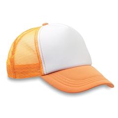 Vue Casquette - Trucker cap de couleur orange| Krokrodeal