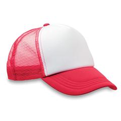 Vue Casquette - Trucker cap de couleur rouge| Krokrodeal