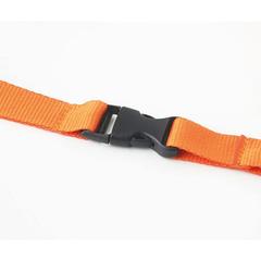 Vue Tour de cou 20 mm - Lany de couleur orange| Krokrodeal