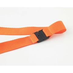 Vue Tour de cou 20 mm - Lany de couleur orange| Krokrodeal
