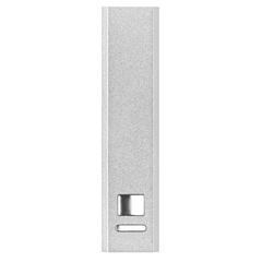 Vue Power bank en aluminium - Poweralu de couleur gris| Krokrodeal