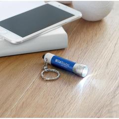 Vue Mini lampe torche - Arizo de couleur bleu| Krokrodeal