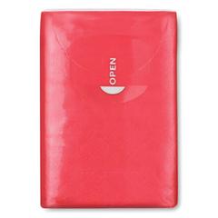 Vue Mini paquet de mouchoirs - Sneezie de couleur rouge| Krokrodeal