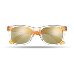 Vue Lunettes de soleil miroir - America touch de couleur orange| Krokrodeal