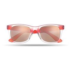 Vue Lunettes de soleil miroir - America touch de couleur rouge| Krokrodeal
