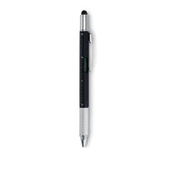 Vue Stylo stylet niveau - Toolpen de couleur noir| Krokrodeal