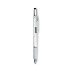 Vue Stylo stylet niveau - Toolpen de couleur gris| Krokrodeal