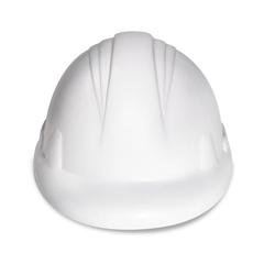 Vue Anti-stress casque de chantier - Minerostress de couleur blanc| Krokrodeal