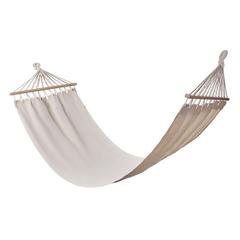 Vue Hamac en poly coton - Hammaca de couleur marron| Krokrodeal