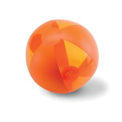 Vue Ballon de plage gonflable - Aquatime de couleur orange| Krokrodeal