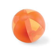 Vue Ballon de plage gonflable - Aquatime de couleur orange| Krokrodeal