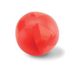 Vue Ballon de plage gonflable - Aquatime de couleur rouge| Krokrodeal