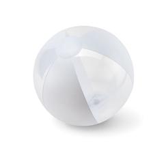 Vue Ballon de plage gonflable - Aquatime de couleur blanc| Krokrodeal