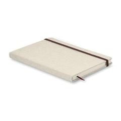 Vue Carnet A5 avec 96 pages toile - Canvas de couleur marron| Krokrodeal