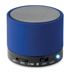 Vue Haut-parleurs sans fil - Round bass de couleur bleu| Krokrodeal