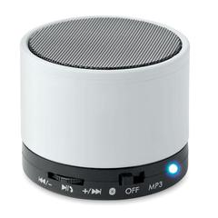 Vue Haut-parleurs sans fil - Round bass de couleur blanc| Krokrodeal