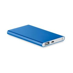 Vue Powerbank ultra plat 4000 mAh - Powerflat de couleur bleu| Krokrodeal