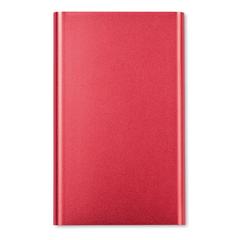 Vue Powerbank ultra plat 4000 mAh - Powerflat de couleur rouge| Krokrodeal