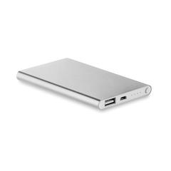 Vue Powerbank ultra plat 4000 mAh - Powerflat de couleur gris| Krokrodeal