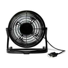 Vue Ventilateur en ABS - Airy de couleur noir| Krokrodeal