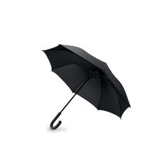 Vue Parapluie tempête ouverture au - New quay de couleur noir| Krokrodeal
