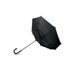 Vue Parapluie tempête ouverture au - New quay de couleur noir| Krokrodeal