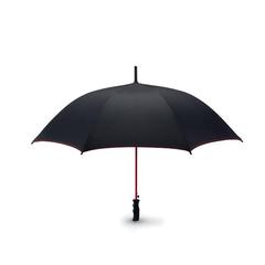 Vue Parapluie tempête ouverture au - Skye de couleur rouge| Krokrodeal