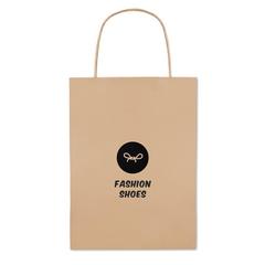 Vue Sac cadeau (petit) 150 gr/m² - Paper small de couleur marron| Krokrodeal