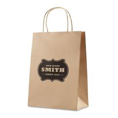 Vue Sac cadeau (moyen) 150 gr/m² - Paper medium de couleur marron| Krokrodeal