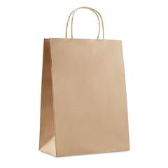 Vue Sac cadeau (grand) 150 gr/m² - Paper large de couleur marron| Krokrodeal