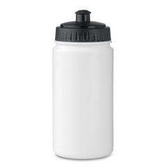 Vue Gourde de sport 500 ml - Spot five de couleur blanc| Krokrodeal