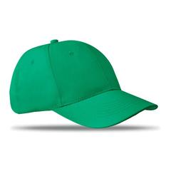 Vue Casquette baseball 6 pans - Basie de couleur vert| Krokrodeal