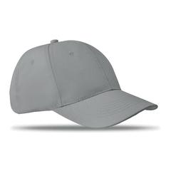 Vue Casquette baseball 6 pans - Basie de couleur gris| Krokrodeal