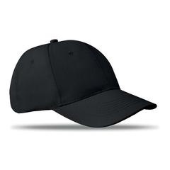 Vue Casquette baseball 6 pans - Basie de couleur noir| Krokrodeal