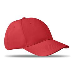 Vue Casquette baseball 6 pans - Basie de couleur rouge| Krokrodeal