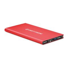 Vue Station de chargement 8000mAh - Powerflat8 de couleur rouge| Krokrodeal