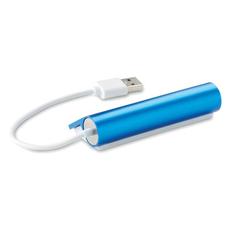 Vue Duplicateur USB 4 ports - Aluhub de couleur bleu| Krokrodeal