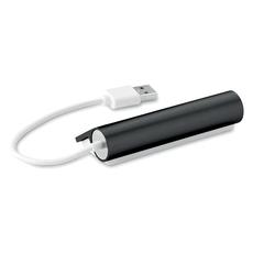 Vue Duplicateur USB 4 ports - Aluhub de couleur noir| Krokrodeal