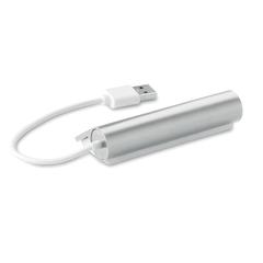 Vue Duplicateur USB 4 ports - Aluhub de couleur gris| Krokrodeal