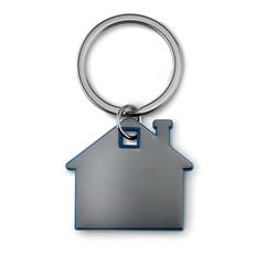 Vue Porte-clés en forme de maison - Imba de couleur bleu| Krokrodeal