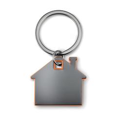 Vue Porte-clés en forme de maison - Imba de couleur orange| Krokrodeal