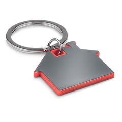 Vue Porte-clés en forme de maison - Imba de couleur rouge| Krokrodeal