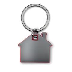 Vue Porte-clés en forme de maison - Imba de couleur rouge| Krokrodeal