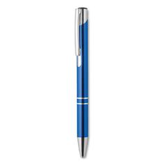 Vue Stylo bouton poussoir - Bern de couleur bleu| Krokrodeal