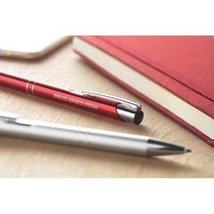 Vue Stylo bouton poussoir - Bern de couleur gris| Krokrodeal