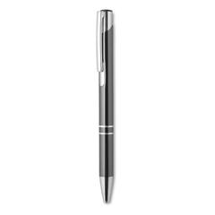 Vue Stylo bouton poussoir - Bern de couleur gris| Krokrodeal