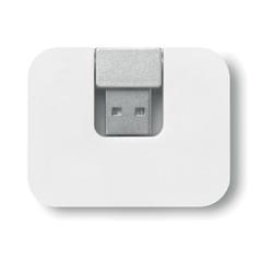 Vue Hub 4 ports USB - Square de couleur blanc| Krokrodeal